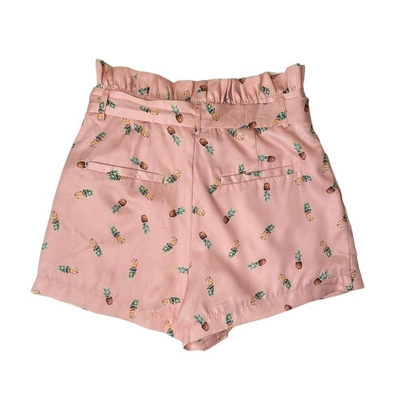 English Factory Paper Bag Pink Pineapple Shorts Size Small - Picture 5 of 10